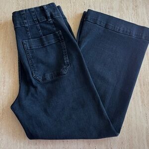 The Colette Crop Wide-Legs Jeans by Maeve